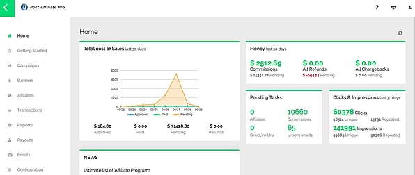 Post Affiliate Pro - Thema August